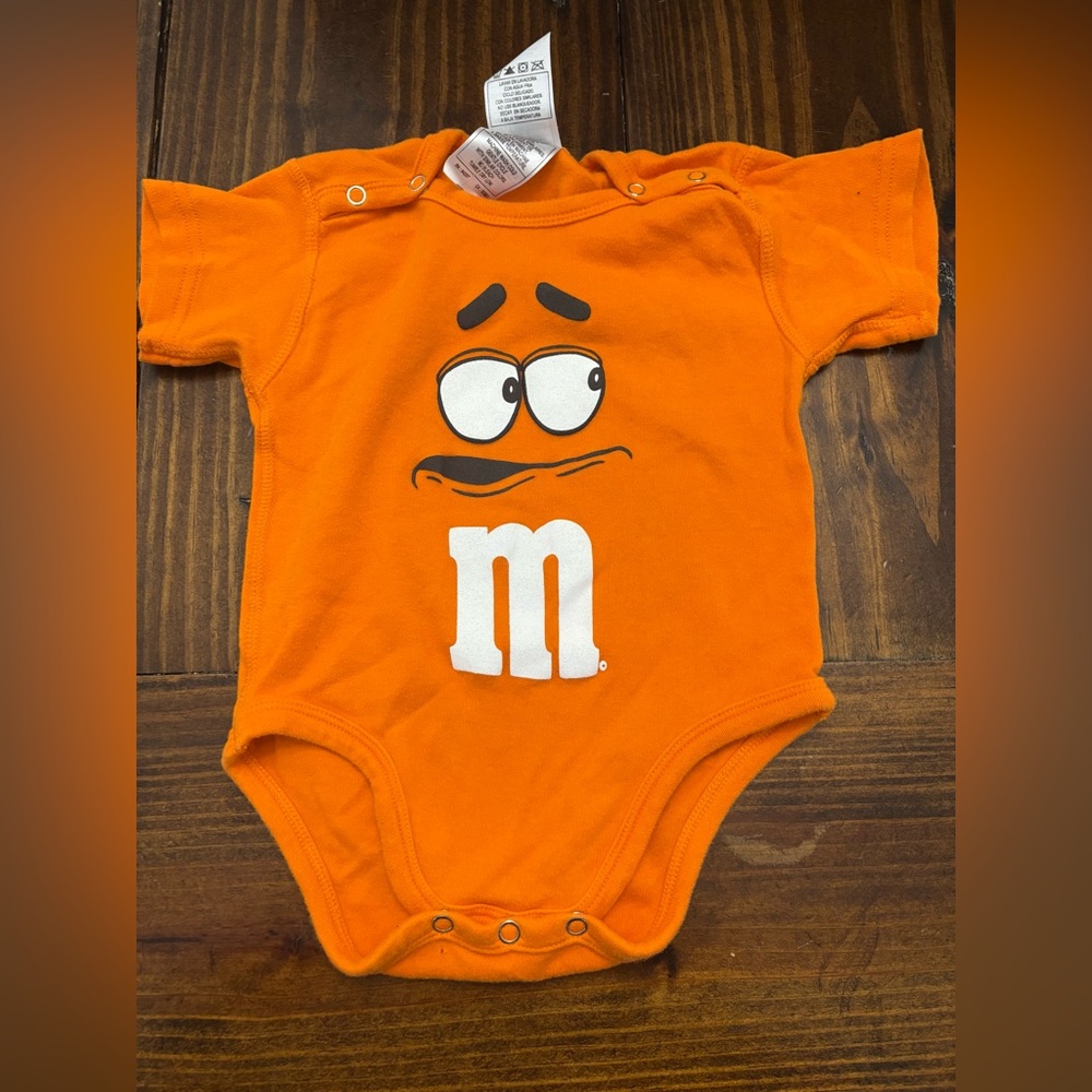 SOLDM&M's Vibrant Orange Baby Bodysuit